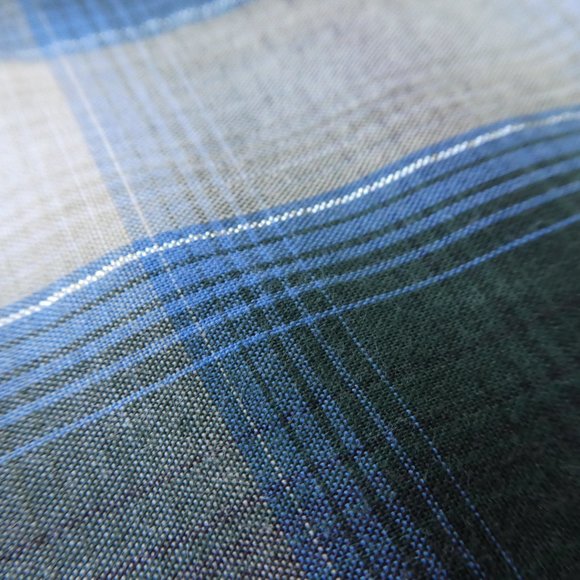 Rustler by Wrangler Vtg Metallic Plaid Western Pearl Snap Shirt Double Peaked L - Picture 5 of 8